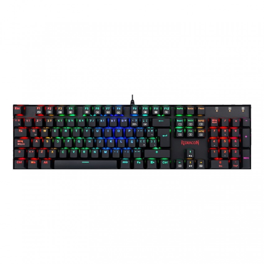 کیبورد گیمینگ ردراگون مدل K551 RGB سوییچ آبی رنگ مشکی