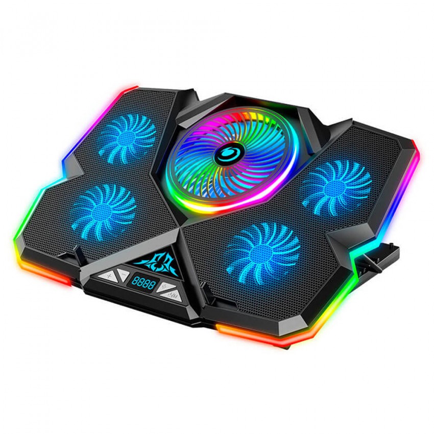 خنک کننده لپ تاپ کول کلد مدل K44 RGB رنگ مشکی