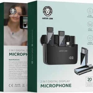 میکروفون بی سیم گرین لاین مدل Digital Display Type-C