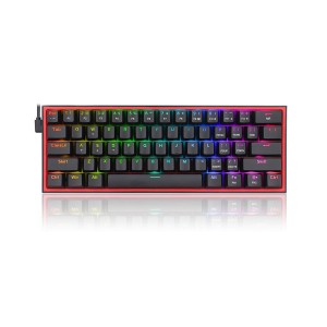 کیبورد گیمینگ ردراگون مدل K617 FIZZ RGB سوییچ قرمز رنگ مشکی