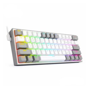 کیبورد گیمینگ ردراگون مدل K617 FIZZ RGB سوییچ قرمز رنگ سفید
