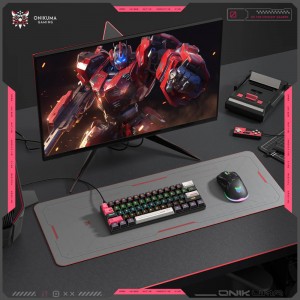کیبورد گیمینگ اونیکوما مدل G55 RGB سوییچ قهوه ای رنگ مشکی