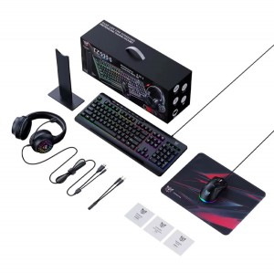 ست گیمینگ اونیکوما مدل TZ5006 RGB رنگ مشکی