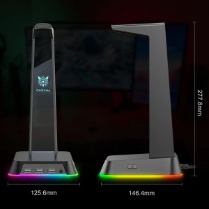 پایه نگهدارنده هدفون اونیکوما مدل ST-2 RGB رنگ مشکی