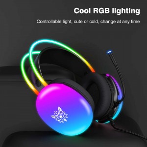 هدست گیمینگ اونیکوما مدل X25 RGB رنگ مشکی