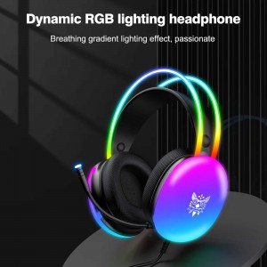 هدست گیمینگ اونیکوما مدل X25 RGB رنگ مشکی