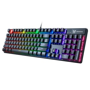 کیبورد گیمینگ اونیکوما مدل G27 RGB سوییچ آبی رنگ مشکی