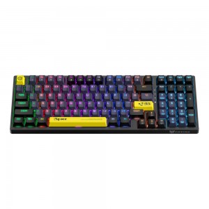 کیبورد گیمینگ اونیکوما مدل G38 RGB سوییچ قهوه ای رنگ مشکی