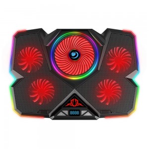 خنک کننده لپ تاپ کول کلد مدل K44 RGB رنگ مشکی