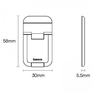 استند لپ تاپ بیسوس مدل Slim Laptop Kickstand رنگ خاکستری