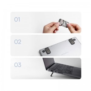 استند لپ تاپ بیسوس مدل Slim Laptop Kickstand رنگ خاکستری