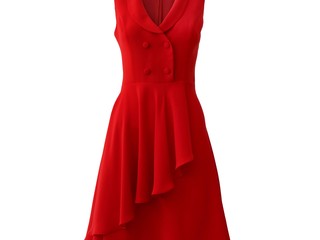 پیراهن زنانه درس ایگو کد 1010018 رنگ قرمز