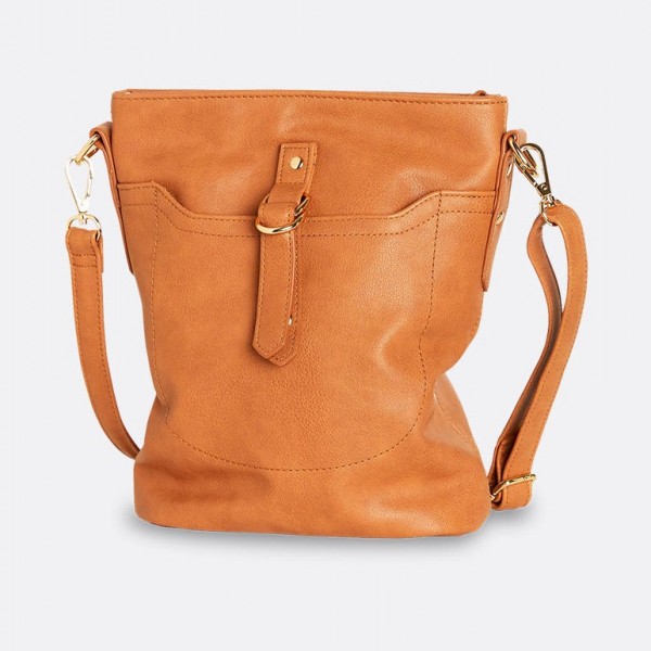 کیف چرم عسلی