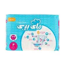 پوشک مای بیبی آبی سری مهربان با پوست سایز 4 بسته 34 عددی