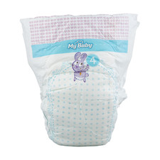 پوشک مای بیبی آبی سری مهربان با پوست سایز 4 بسته 34 عددی