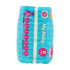 پوشک مای بیبی آبی سری مهربان با پوست سایز 0 بسته 22 عددی