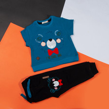 ست سویشرت و شلوار پسرانه کد 43 رنگ آبی