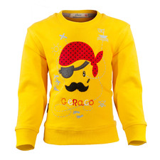 ست سویشرت و شلوار پسرانه طرح دزد دریایی کد 22 رنگ زرد