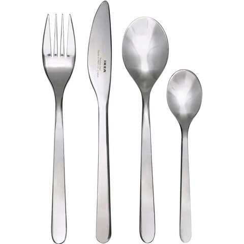 سرویس قاشق چنگال و کارد 24 تکه ایکیا مدل Fornuft