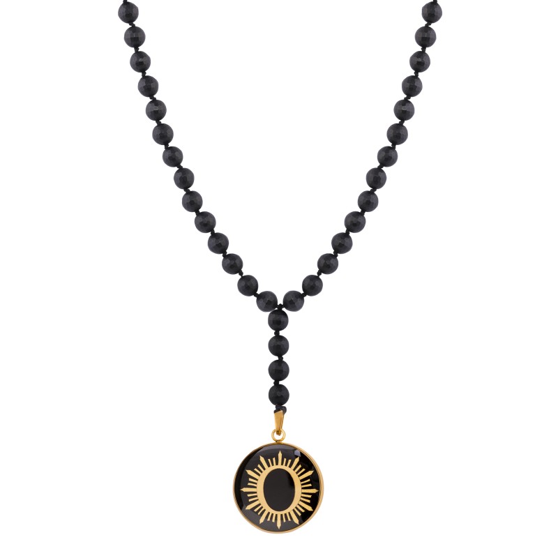 گردنبند مردانه الون مدل خورشید ONI101