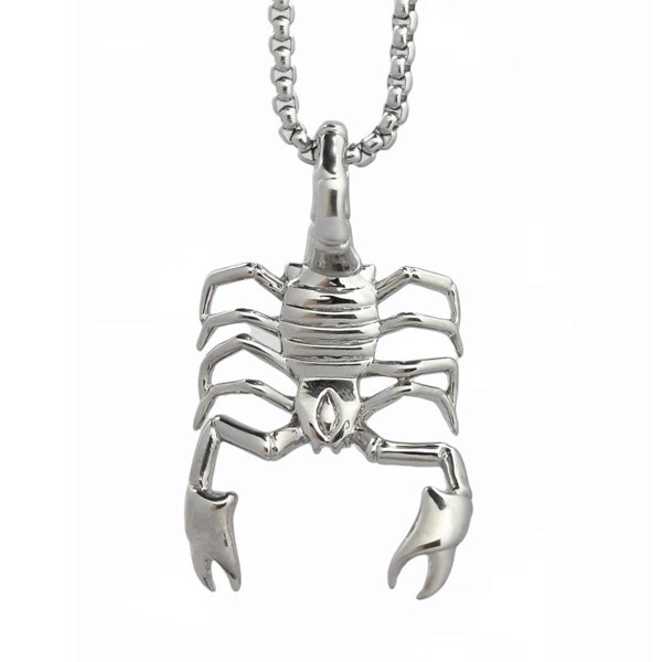 گردنبند مردانه طرح عقرب مدل 3444