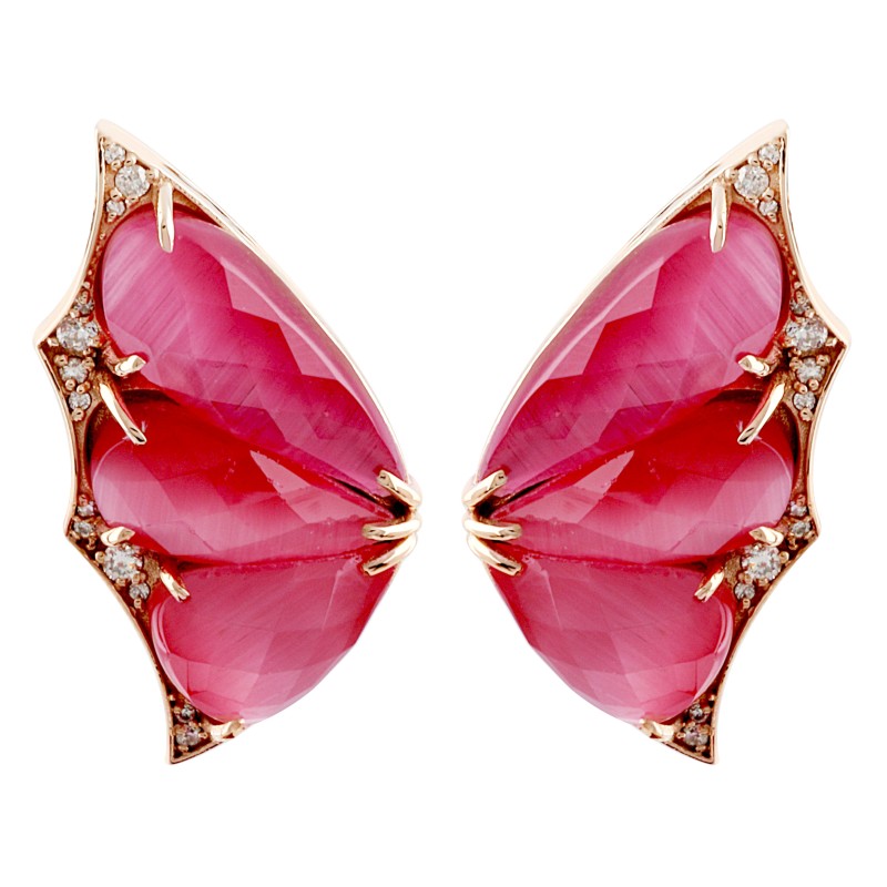 گوشواره طلا 18 عیار زنانه مدل 13867