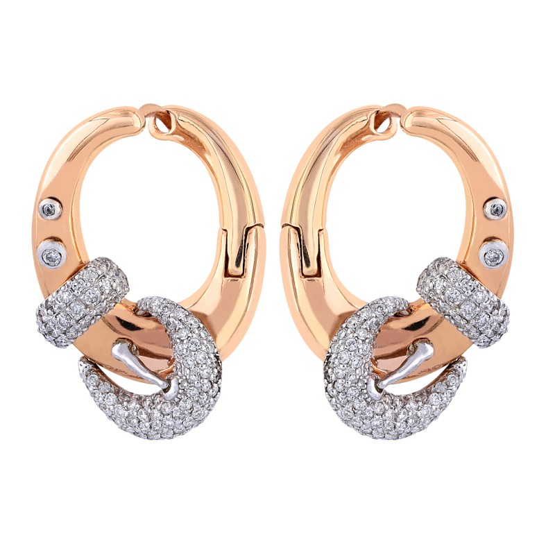 گوشواره طلا 18 عیار زنانه مدل 10658