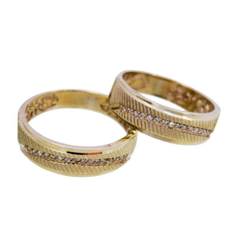 ست حلقه طلا 18 عیار کانیار گالری مدل M24