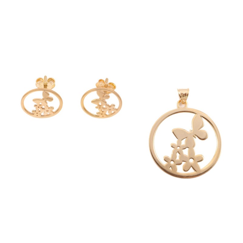 نیم ست طلا 18 عیار سپیده گالری مدل SH0022