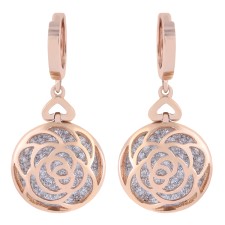 گوشواره طلا 18 عیار زنانه مدل 10875