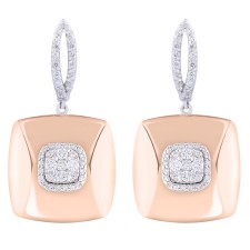 گوشواره طلا 18 عیار زنانه مدل 12279