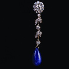 گوشواره طلا 18 عیار زنانه جواهری گاندی مدل 20142