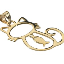 آویز گردنبند طلا 18 عیار رزا مدل N087