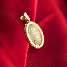 آویز گردنبند طلا 18 عیار ماهک مدل MM0703