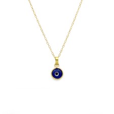 آویز گردنبند طلا 18 عیار زنانه کاپانی طرح چشم نظر کد KP027