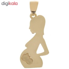 آویز گردنبند طلا 18 عیار زنانه طرح مادر باردار مدل SG158