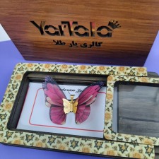 آویز گردنبند طلا 18 عیار زنانه  گالری یارطلا مدل پروانه کد AP16