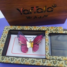 آویز گردنبند طلا 18 عیار زنانه  گالری یارطلا مدل پروانه کد AP16