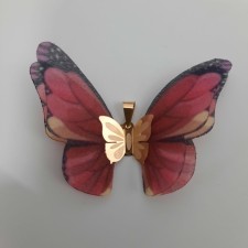 آویز گردنبند طلا 18 عیار زنانه  گالری یارطلا مدل پروانه کد AP16