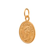 آویز گردنبند طلا 18 عیار زنانه ریسه گالری مدل 5110