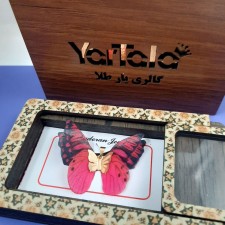 آویز گردنبند طلا 18 عیار زنانه گالری یارطلا مدل پروانه کد AP30