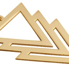 آویز گردنبند طلا 18 عیار رزا مدل N041