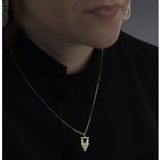 آویز گردنبند طلا 18 عیار رزا مدل N041