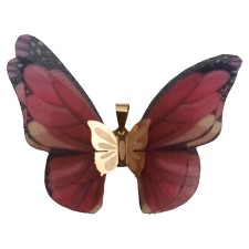 آویز گردنبند طلا 18 عیار زنانه  گالری یارطلا مدل پروانه کد AP16