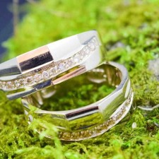 ست حلقه طلا 18 عیار کانیار گالری مدل M44