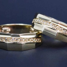 ست حلقه طلا 18 عیار کانیار گالری مدل M44