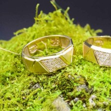 ست حلقه طلا 18 عیار کانیار گالری مدل M16