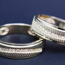 ست حلقه طلا 18 عیار کانیار گالری مدل M24