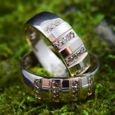 ست حلقه طلا 18 عیار کانیار گالری مدل M32