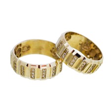 ست حلقه طلا 18 عیار کانیار گالری مدل M32